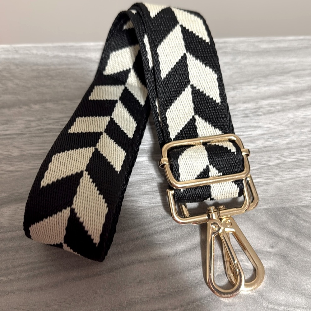 LAST ONE!! NEW Josie Black Multi Adjustable Purse Guitar Strap